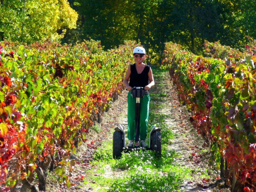 Segway routes through vineyards